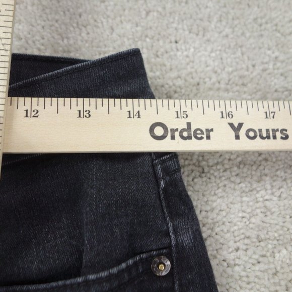 Levis Signature Gold Jeans Womens 29x30 Black Mid Rise Stretch Slim Denim - Picture 3 of 11